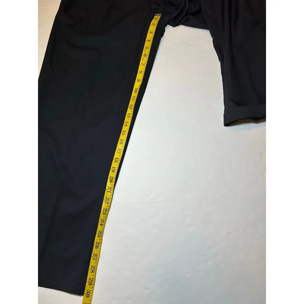 Pro Tour Mens Coolplay Ultimate Golf Pants Size 34/30 Caviar Color Pleat Front